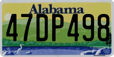 AL license plate 47DP498