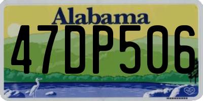 AL license plate 47DP506