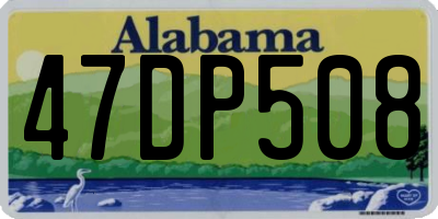 AL license plate 47DP508