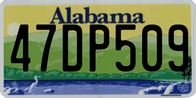 AL license plate 47DP509