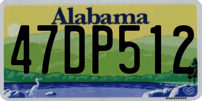 AL license plate 47DP512