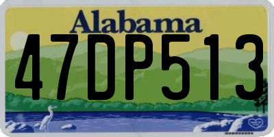 AL license plate 47DP513