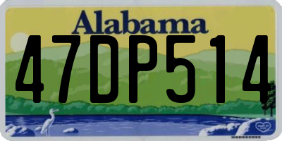 AL license plate 47DP514