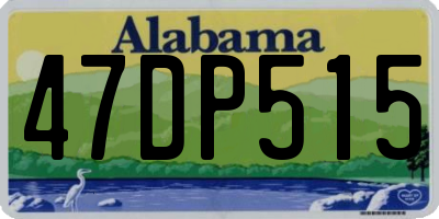 AL license plate 47DP515