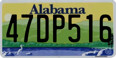 AL license plate 47DP516