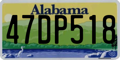 AL license plate 47DP518