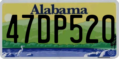 AL license plate 47DP520