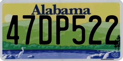 AL license plate 47DP522