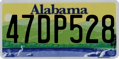 AL license plate 47DP528