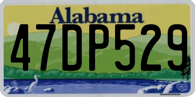 AL license plate 47DP529