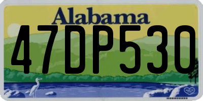 AL license plate 47DP530