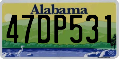 AL license plate 47DP531