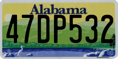 AL license plate 47DP532