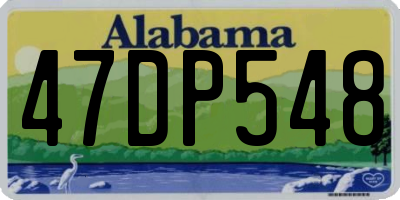 AL license plate 47DP548