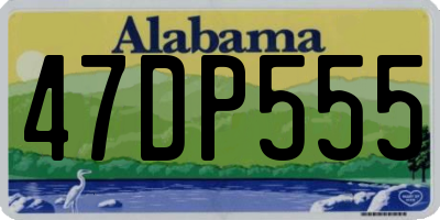 AL license plate 47DP555