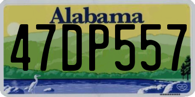 AL license plate 47DP557