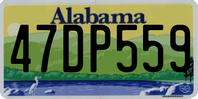 AL license plate 47DP559