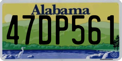 AL license plate 47DP561