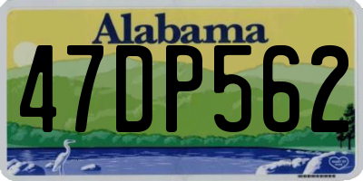 AL license plate 47DP562