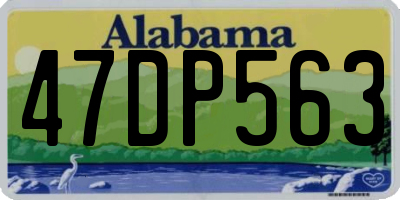AL license plate 47DP563
