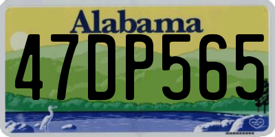 AL license plate 47DP565