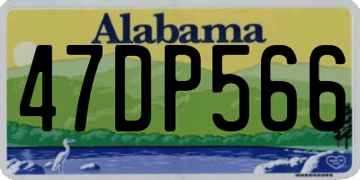 AL license plate 47DP566