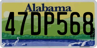 AL license plate 47DP568
