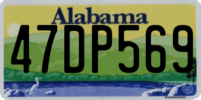 AL license plate 47DP569