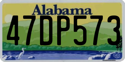 AL license plate 47DP573