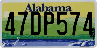 AL license plate 47DP574