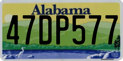 AL license plate 47DP577
