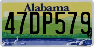 AL license plate 47DP579