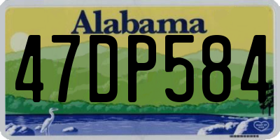 AL license plate 47DP584