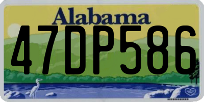 AL license plate 47DP586