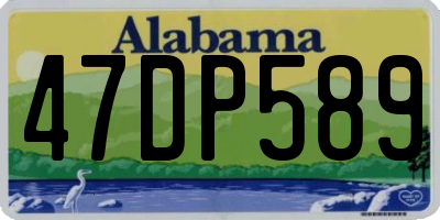 AL license plate 47DP589
