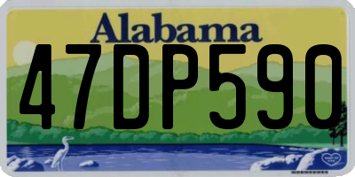 AL license plate 47DP590