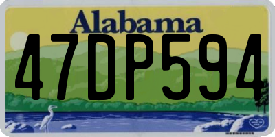 AL license plate 47DP594