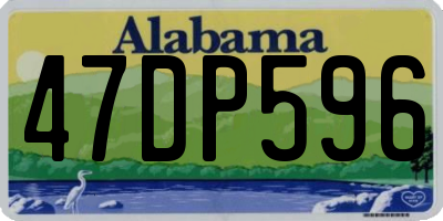 AL license plate 47DP596