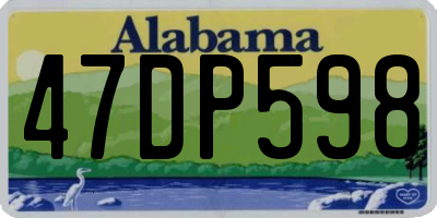 AL license plate 47DP598
