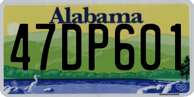 AL license plate 47DP601