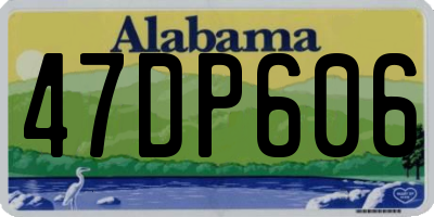 AL license plate 47DP606