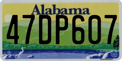 AL license plate 47DP607