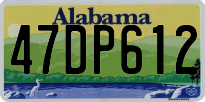 AL license plate 47DP612