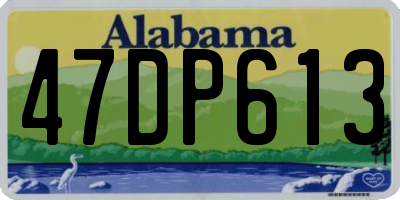 AL license plate 47DP613