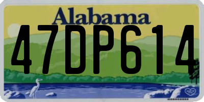 AL license plate 47DP614