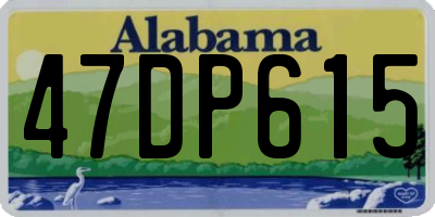 AL license plate 47DP615