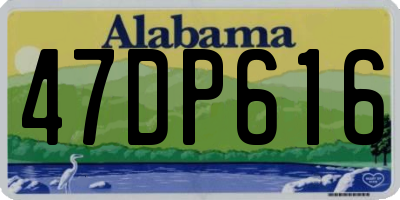AL license plate 47DP616