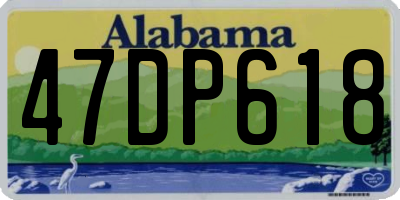 AL license plate 47DP618