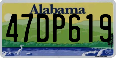 AL license plate 47DP619