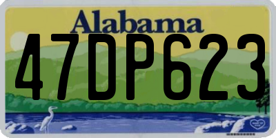 AL license plate 47DP623
